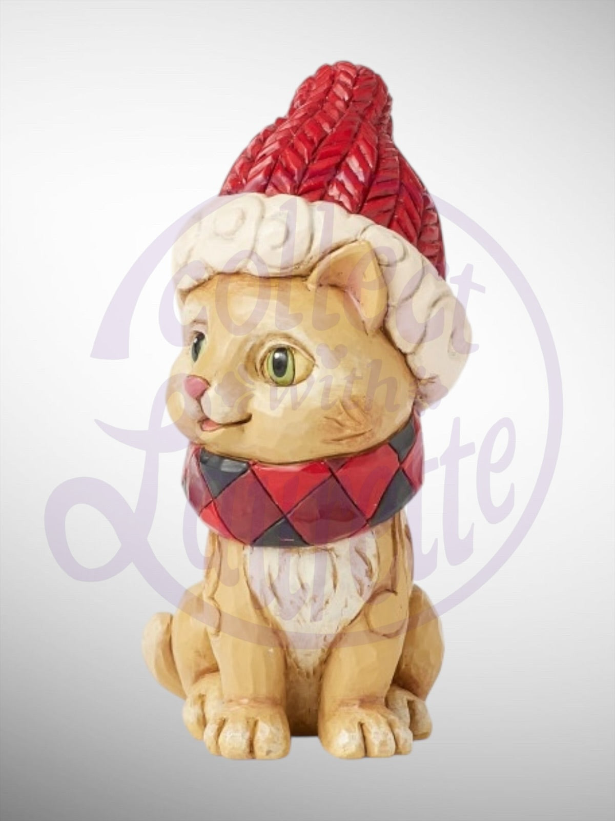 Jim Shore Heartwood Creek - Highland Glen Mini Cat Christmas Figurine