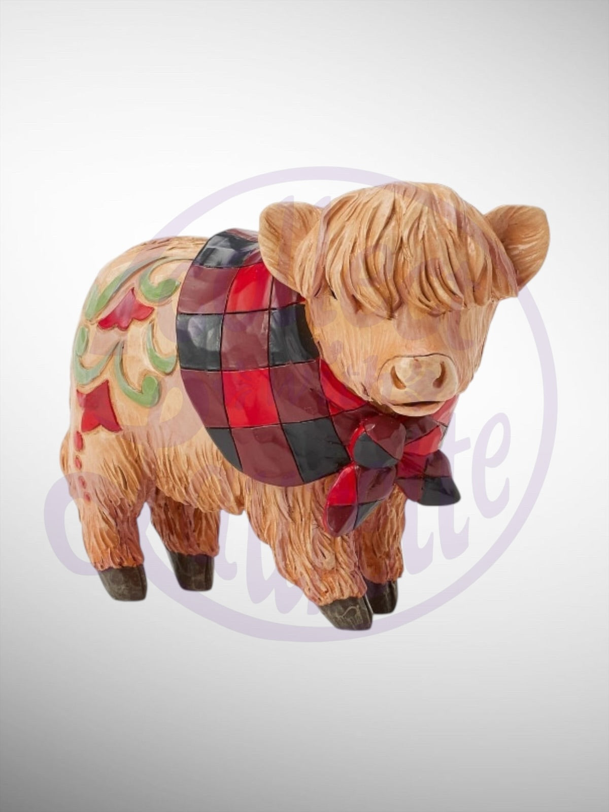 Jim Shore Heartwood Creek - Highland Glen Moo-ti-ful Christmas Cow Figurine