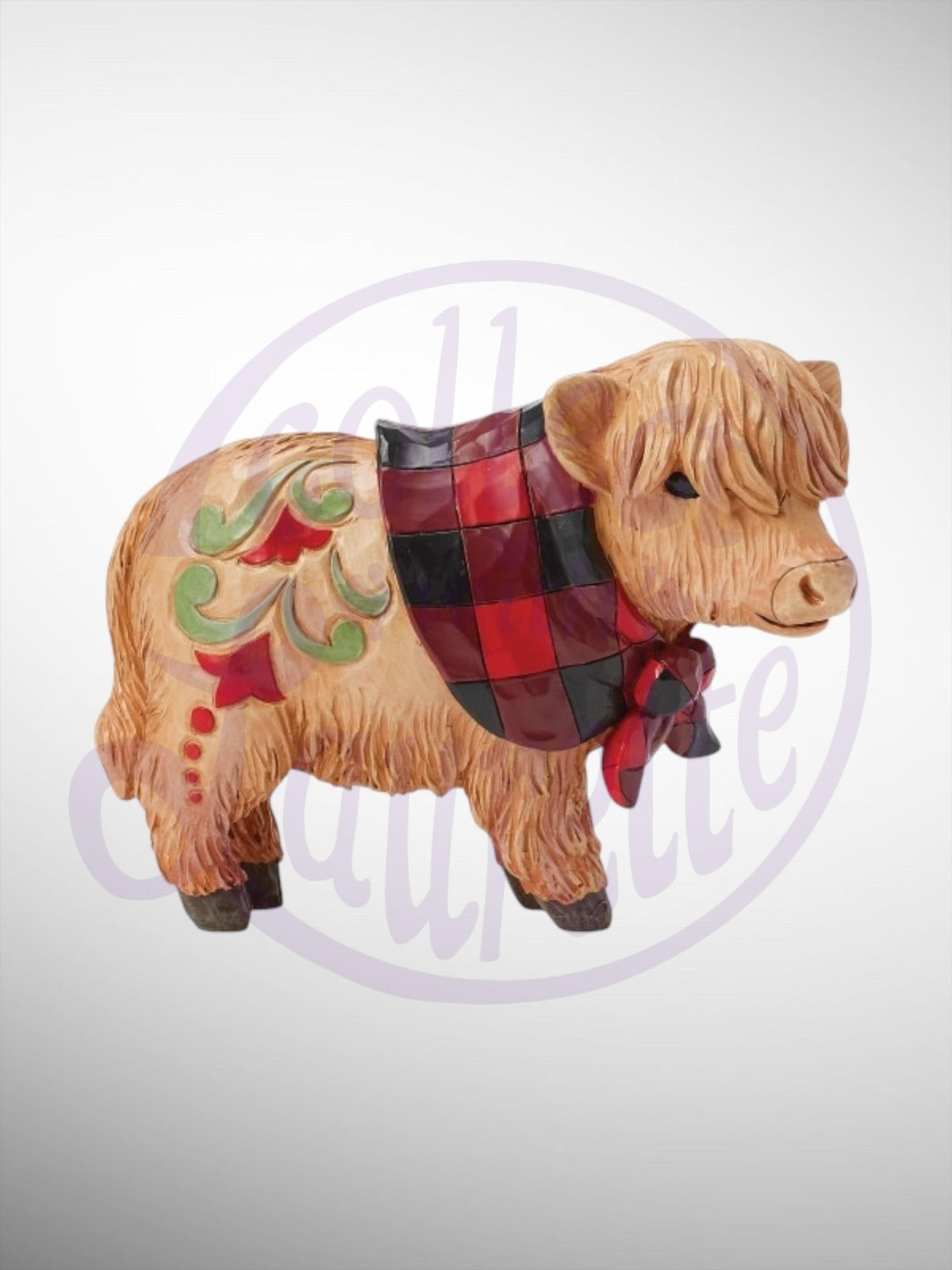 Jim Shore Heartwood Creek - Highland Glen Moo-ti-ful Christmas Cow Figurine