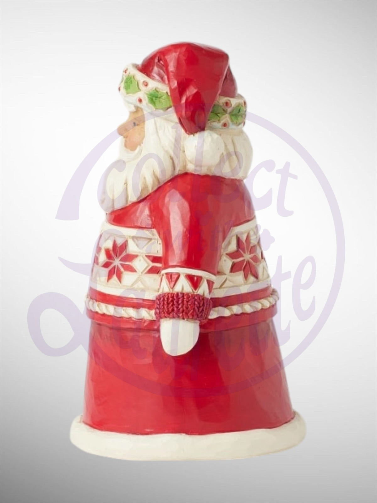 Jim Shore Heartwood Creek - Nordic Noel Holly Berry Noel Pint Size Santa Figurine