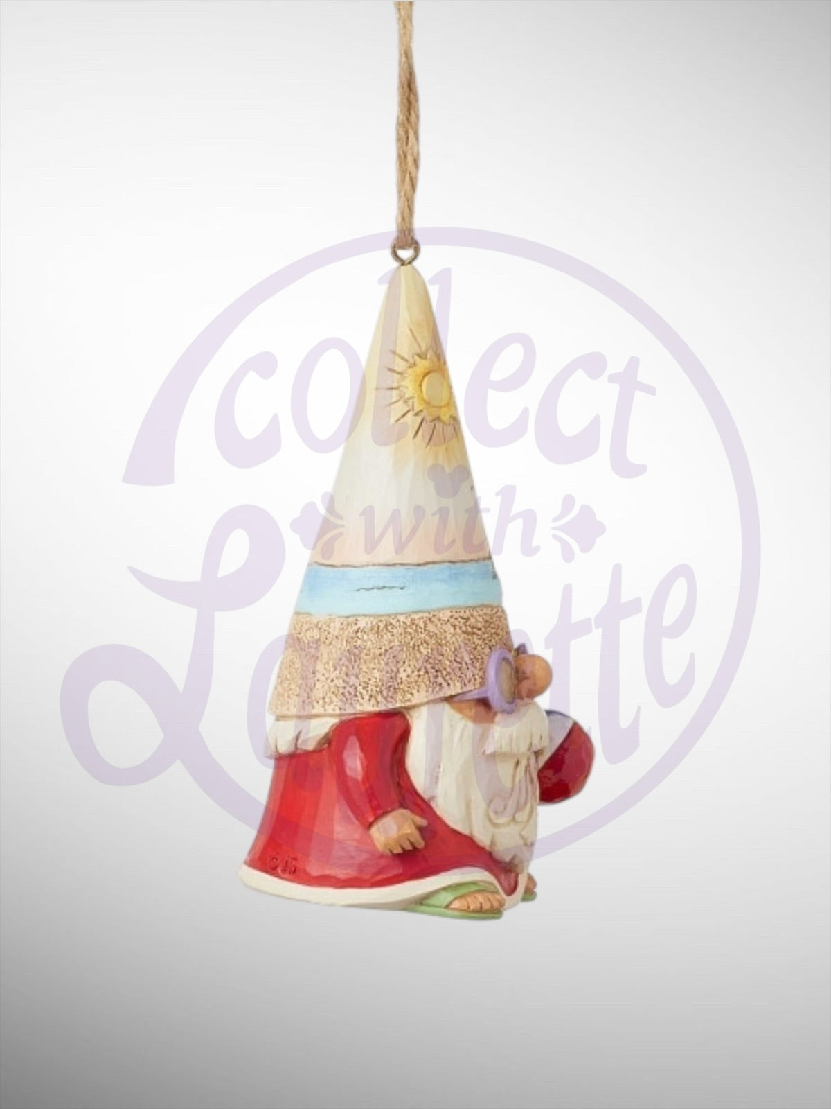 Jim Shore Heartwood Creek - Coastal Gnome with Beach Ball Ornament