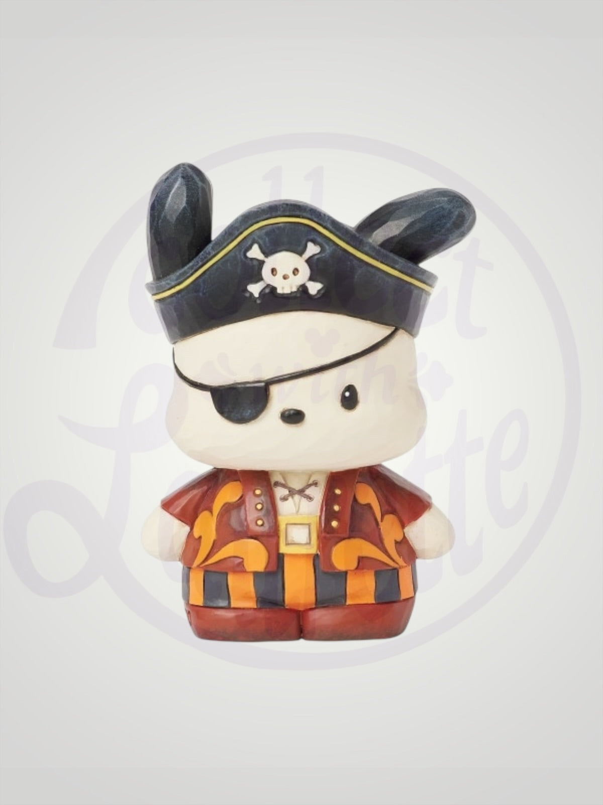 Jim Shore Sanrio Collection - Hello Kitty Pochacco Pirate Mini Halloween Figurine