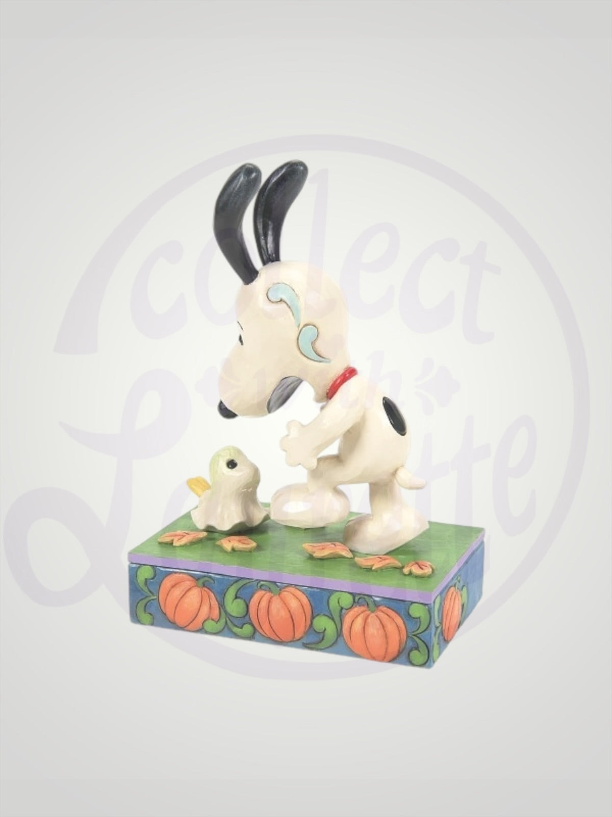 Jim Shore Peanuts - A Spooky Encounter Snoopy Woodstock Ghost Halloween Figurine