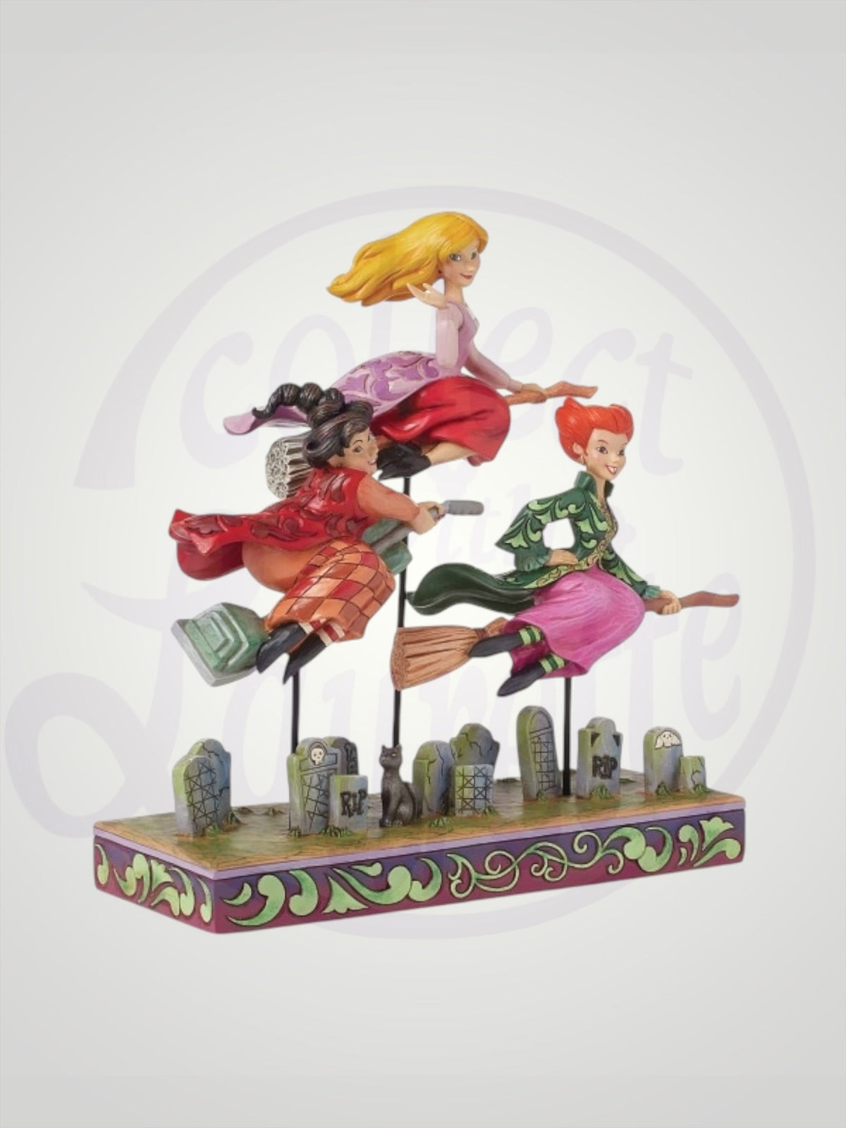 Jim Shore Disney Traditions - Come We Fly Sanderson Sisters Flying Hocus Pocus Halloween Figurine
