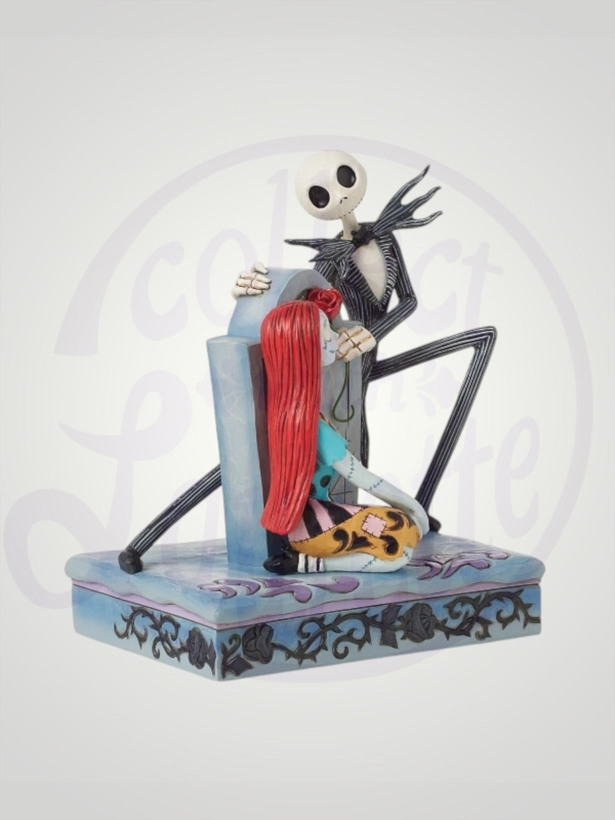Jim Shore Disney Traditions -  A Grave Affair Jack Sally Nightmare Before Christmas Figurine