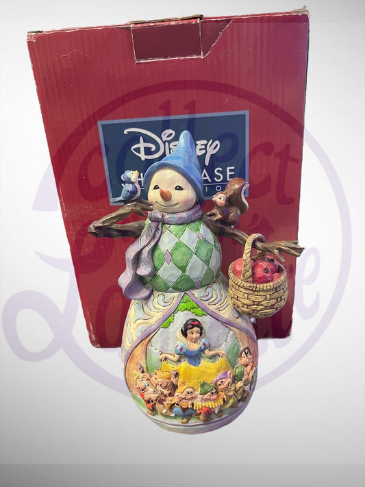 Jim Shore Disney Traditions - Hi Ho Holidays Snow White Snowman Figurine