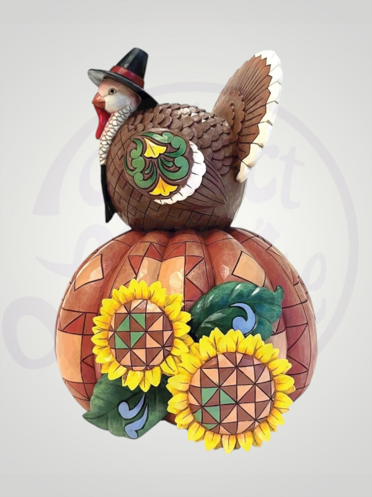 Jim Shore Heartwood Creek - Gobble Greetings Fall Harvest Turkey Figurine