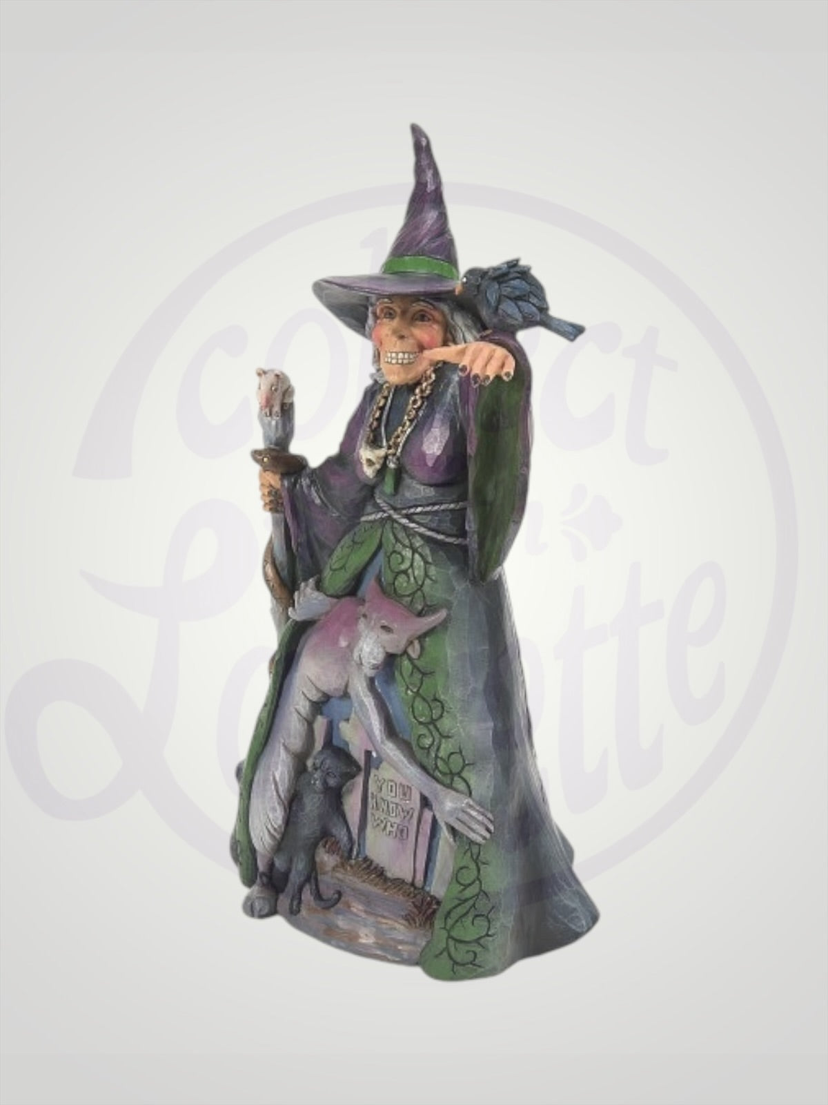 Jim Shore Heartwood Creek - Something Wicked's On The Way Halloween Witch Figurine