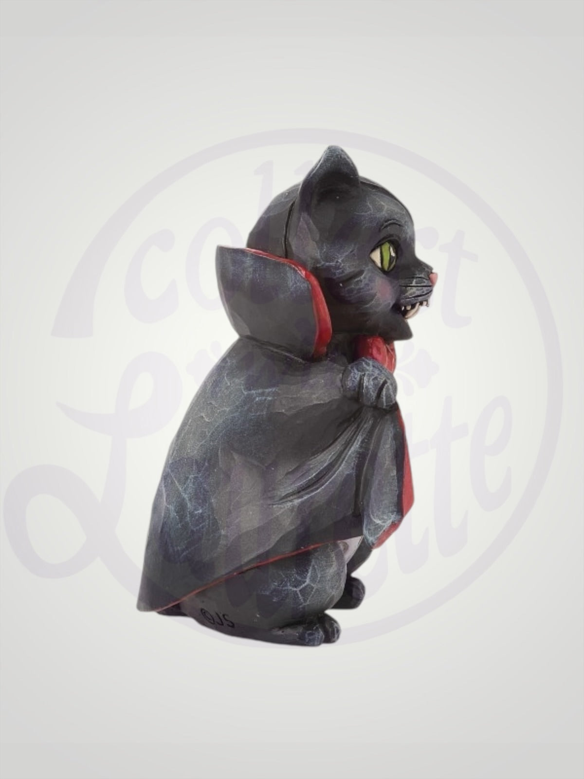 Jim Shore Heartwood Creek - Vampire Cat Mini Halloween Figurine