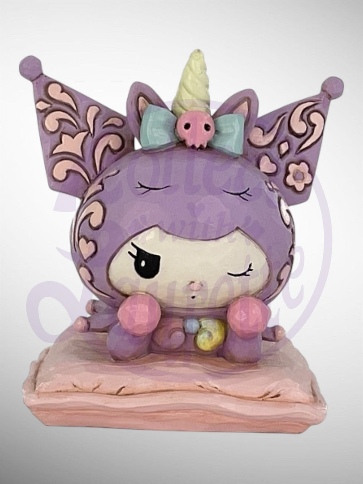 Jim Shore Sanrio Collection - Kuromi Unicorn Figurine - PREORDER