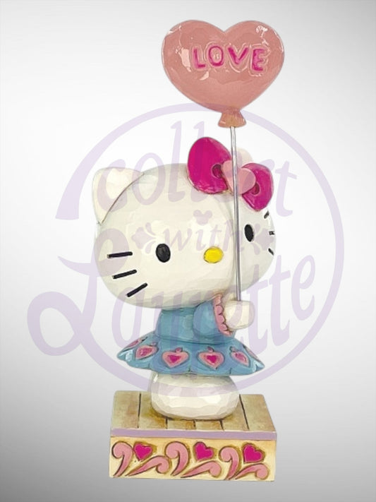Jim Shore Sanrio Collection - Hello Kitty Heart Balloon Figurine - PREORDER