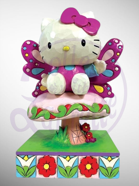 Jim Shore Sanrio Collection - Hello Kitty Mushroom Fairy Figurine - PREORDER