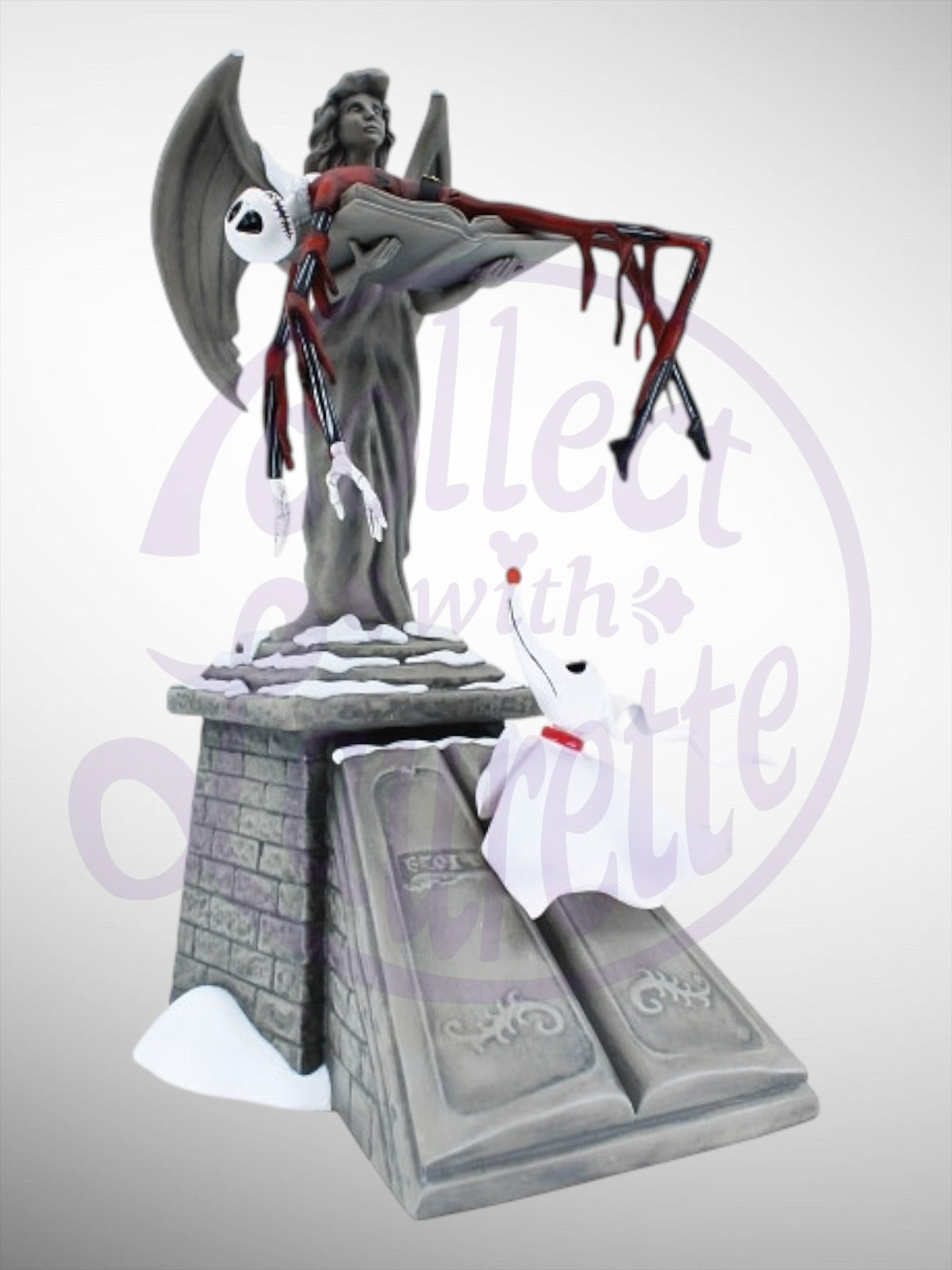Disney Showcase Collection - Santa Jack & Light Up Zero Nightmare Before Christmas Figurine - PREORDER