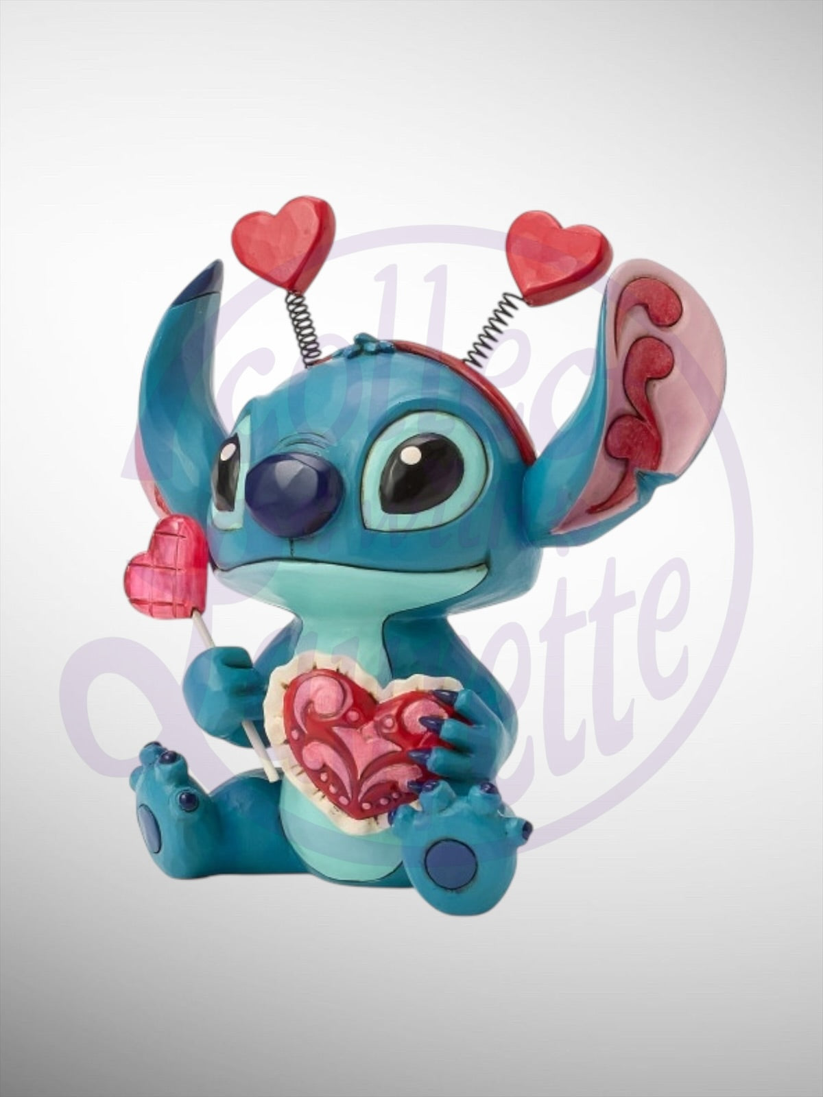 Jim Shore Disney Traditions - Stitch Sucker for Love Valentine Figurine - PREORDER