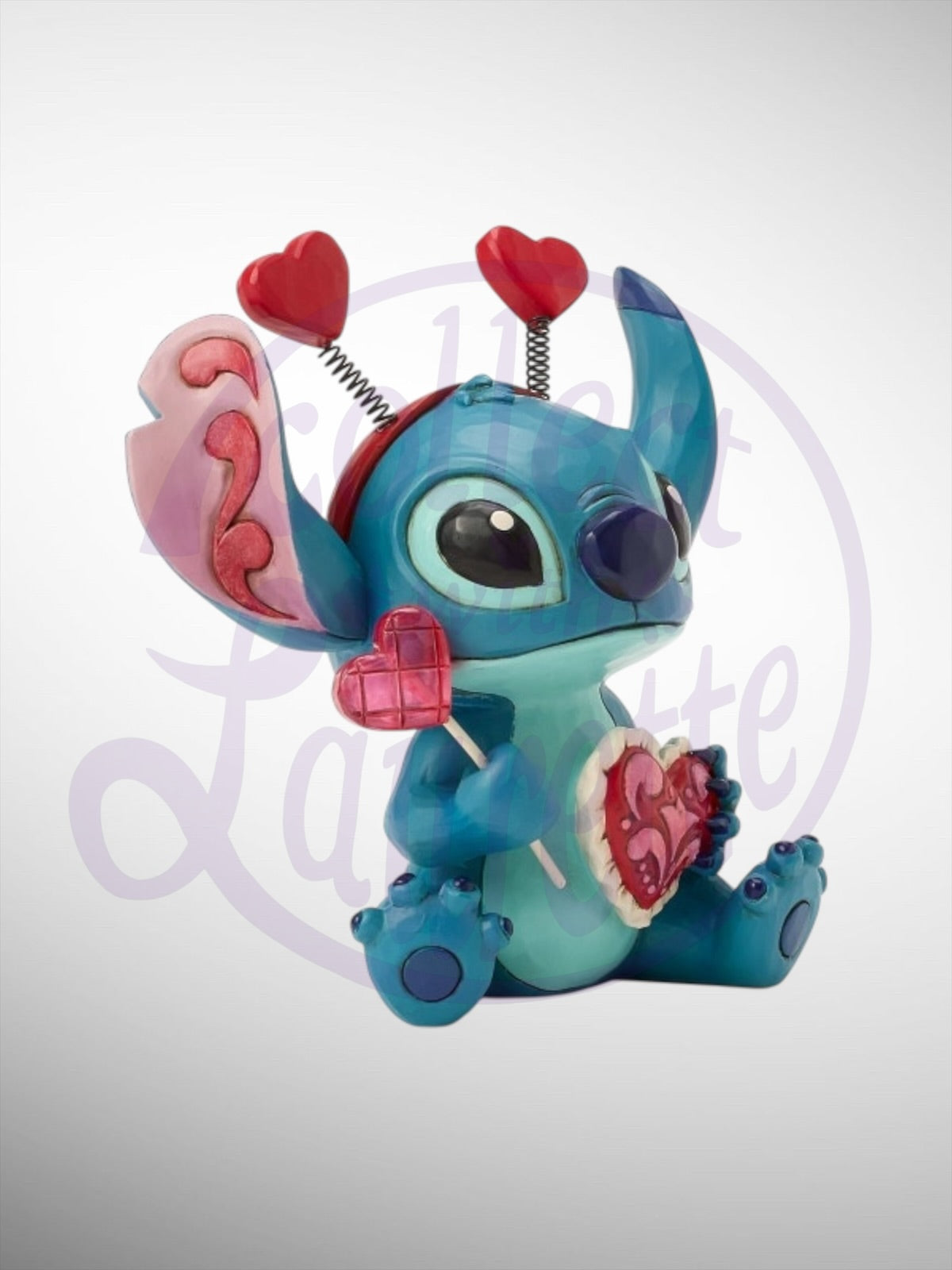 Jim Shore Disney Traditions - Stitch Sucker for Love Valentine Figurine - PREORDER