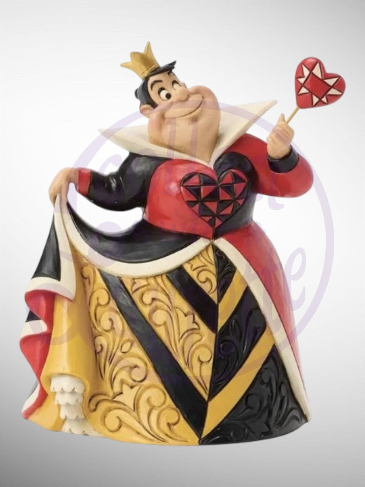 Jim Shore Disney Traditions Off With Their Heads Queen of Hearts