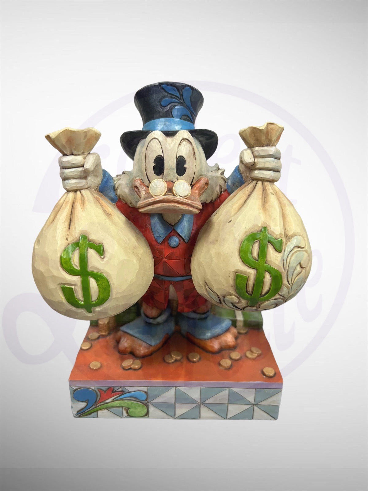Jim Shore Disney Traditions - Wealth of Riches Scrooge McDuck Figurine DuckTales (No Box)