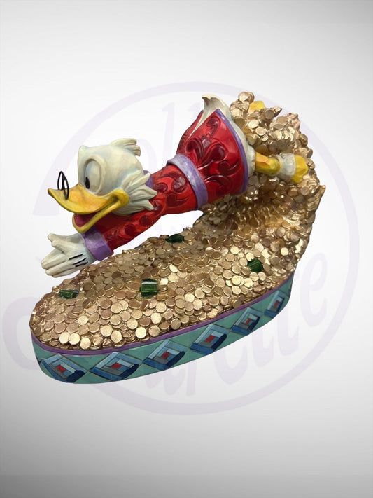 Jim Shore Disney Traditions - Treasure Dive Scrooge McDuck Figurine Ducktales (No Box)