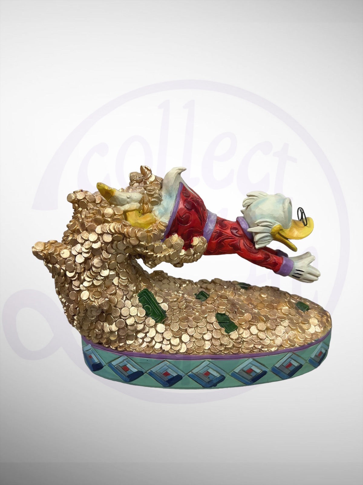 Jim Shore Disney Traditions - Treasure Dive Scrooge McDuck Figurine Ducktales (No Box)