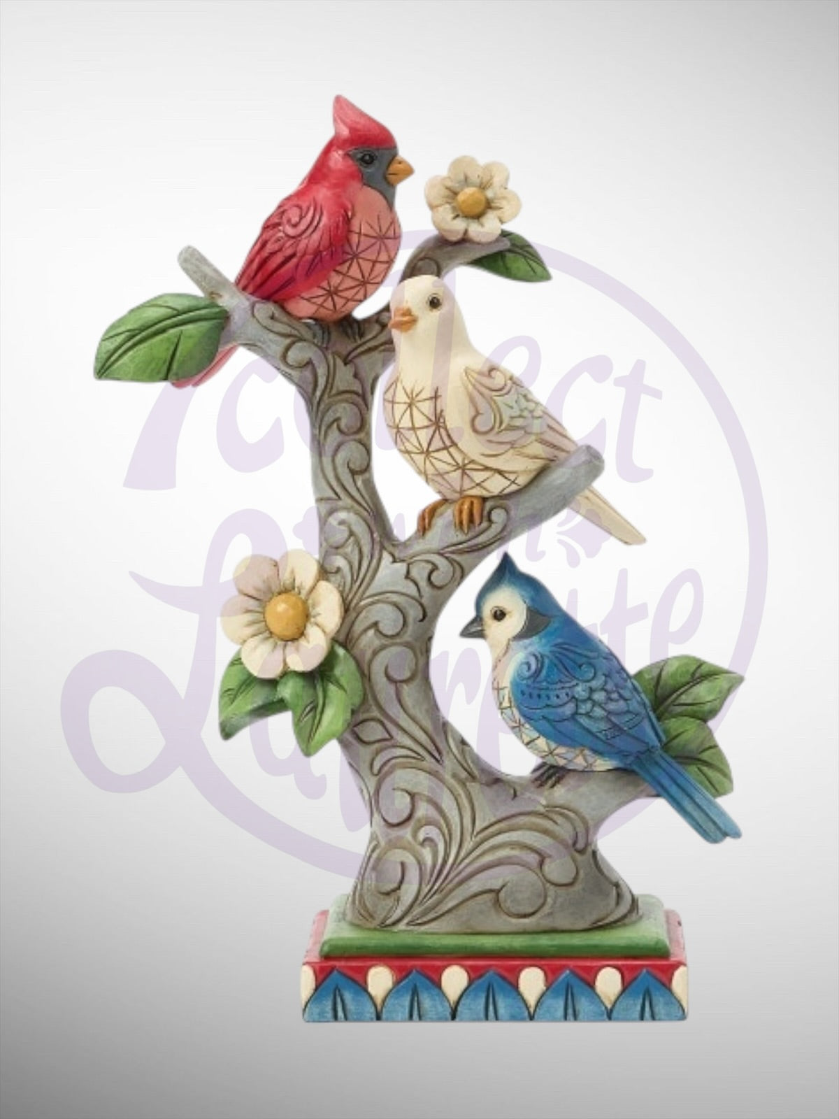 Jim Shore Heartwood Creek - United We Perch Patriotic Birds Figurine - PREORDER