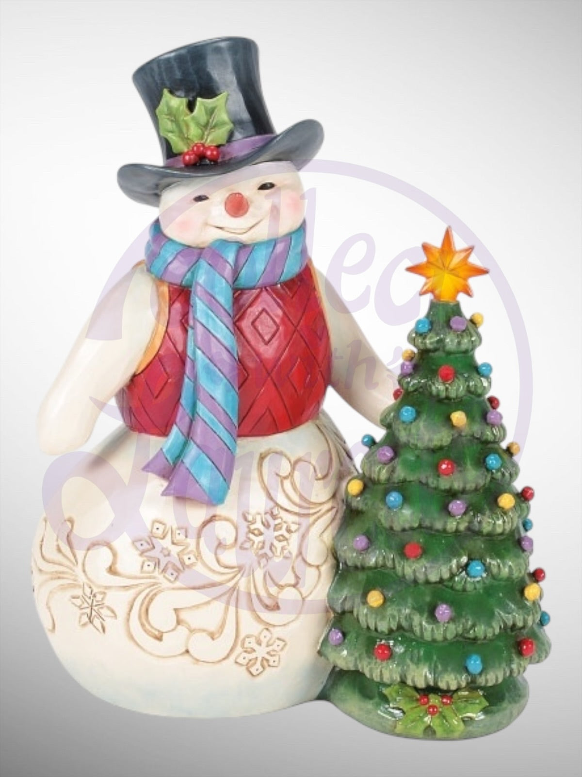 Jim Shore Heartwood Creek - All Is Merry and Bright Snowman Figurine