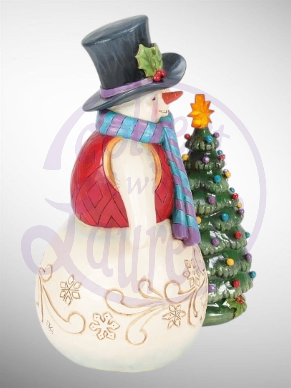 Jim Shore Heartwood Creek - All Is Merry and Bright Snowman Figurine