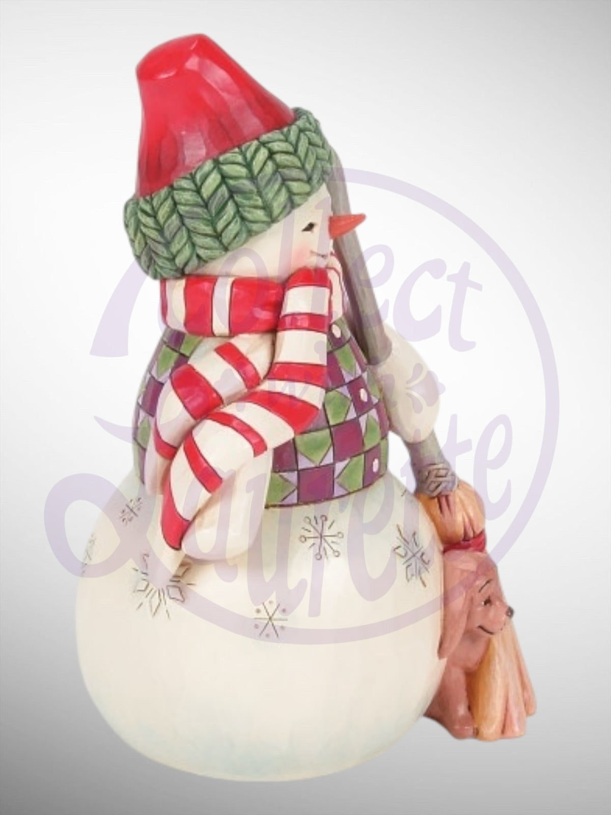 Jim Shore Heartwood Creek - Swept in Love Snowman with Dog Figurine