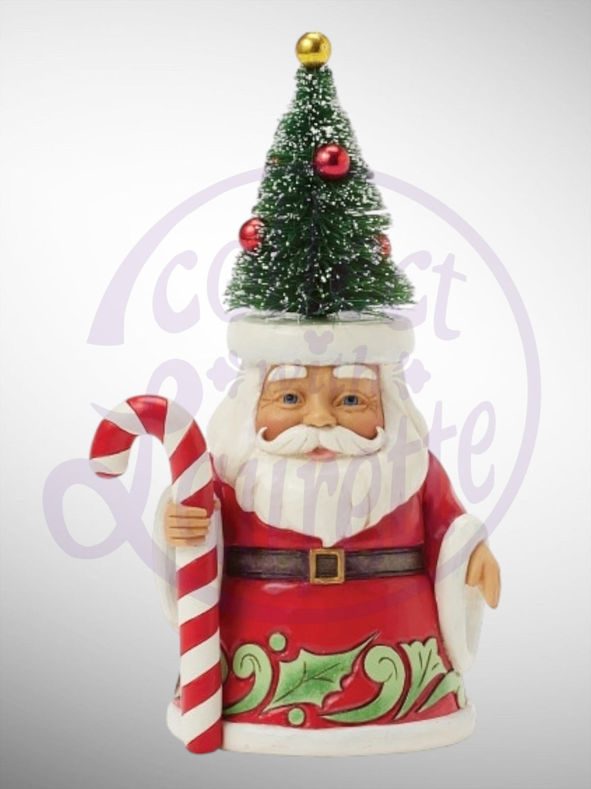 Jim Shore Heartwood Creek - The Merry On Top Santa Pint Sized Figurine