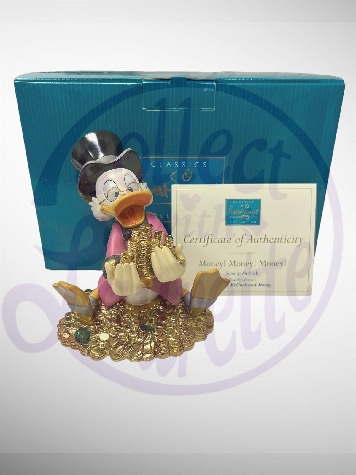 Disney WDCC Classic Collection MONEY, MONEY, MONEY, Scrooge outlet McDuck figurine