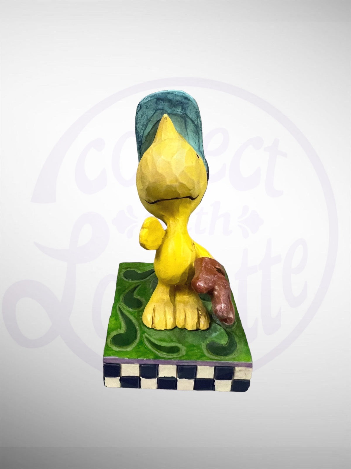 Jim Shore Peanuts - Woodstock in the Outfield Baseball Figurine (No Box)