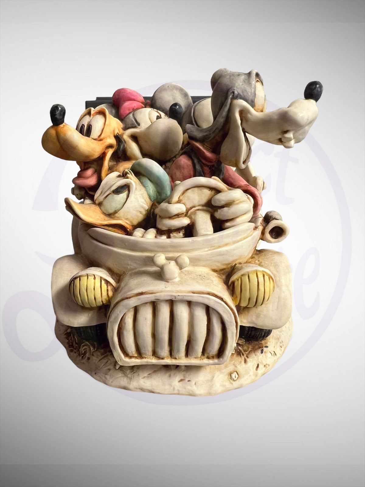 Harmony Kingdom Box - Disney Fabulous Five Out For A Drive Mickey Minnie Donald Goofy Pluto Figurine No Box