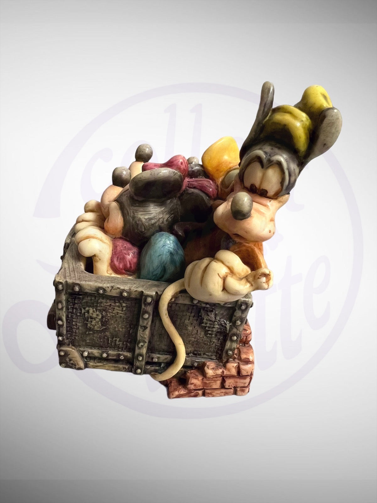 Harmony Kingdom Box - Disney Hollywood Tower Hotel Mickey Minnie Donald Goofy Pluto Figurine No Box