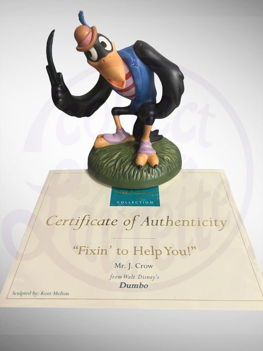Walt Disney Classics Collection - WDCC Dumbo Fixin' to Help You! Mr. J. Crow Figurine