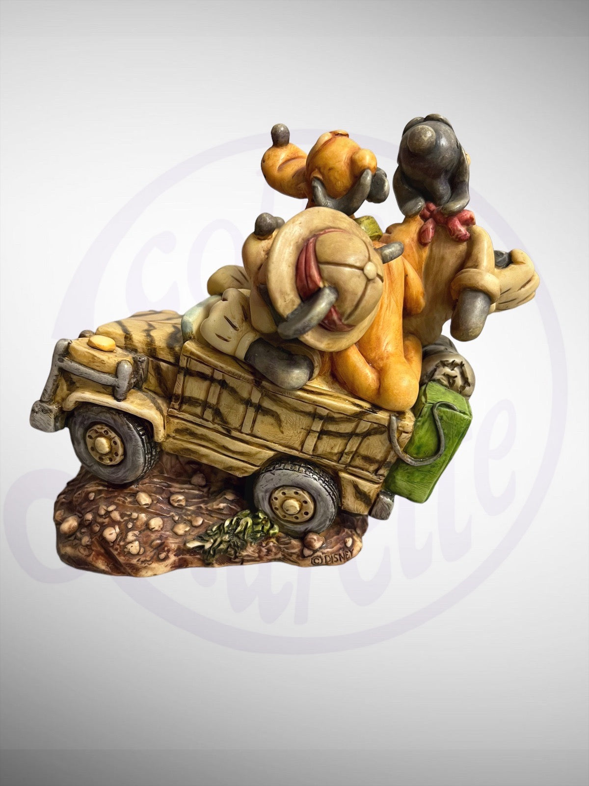 Harmony Kingdom Box - Disney Mickey's Safari Mickey Minnie Donald Goofy Pluto Figurine No Box