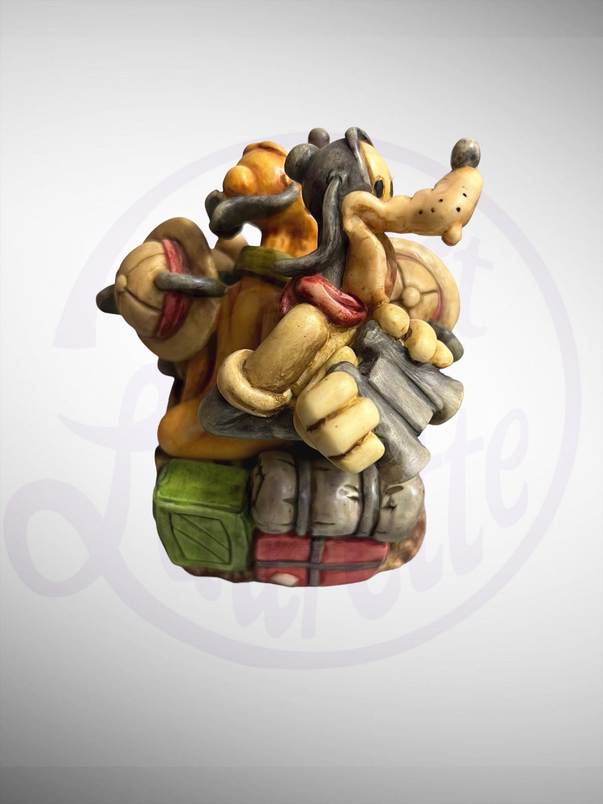 Harmony Kingdom Box - Disney Mickey's Safari Mickey Minnie Donald Goofy Pluto Figurine No Box