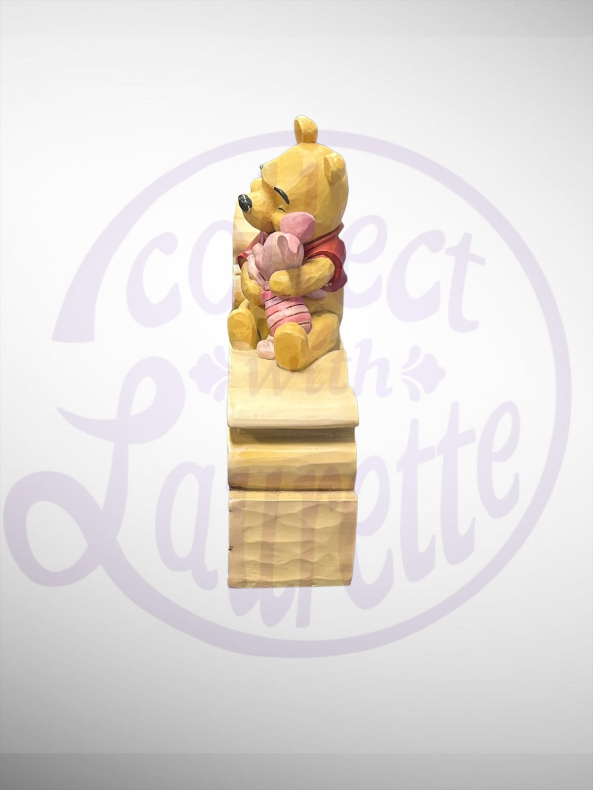 Jim Shore Disney Traditions - Friends Pooh Piglet Word Plaque Figurine (No Box)