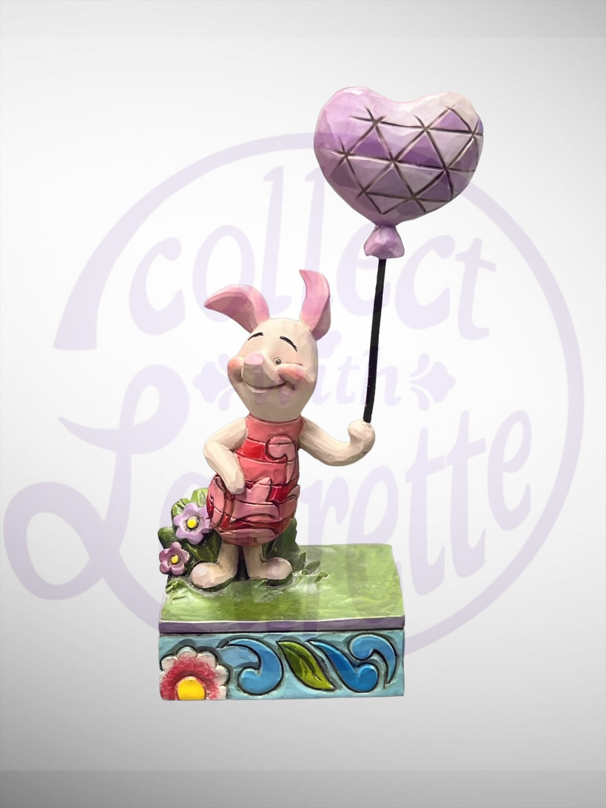 Jim Shore Disney Traditions - Heart On A String Piglet Figurine (No Box)
