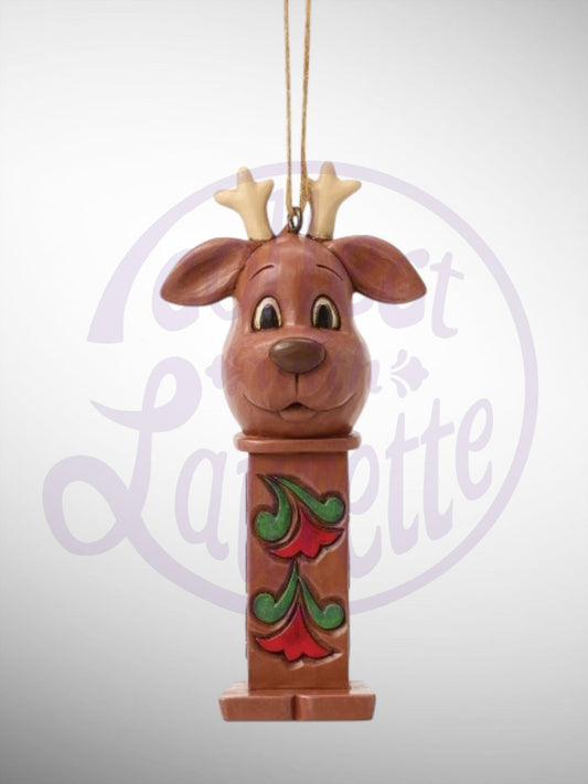 Jim Shore Heartwood Creek PEZ - Reindeer Hanging Ornament