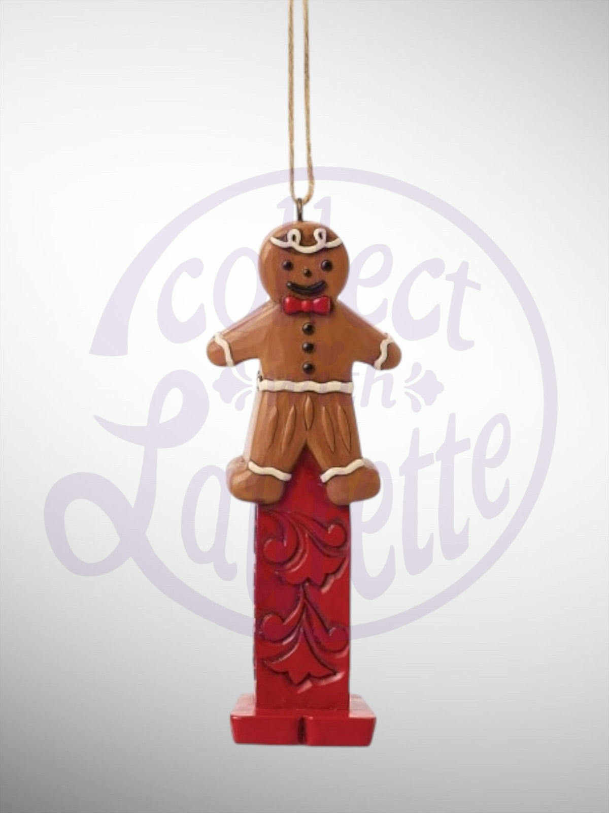 Jim Shore Heartwood Creek PEZ - Gingerbread Man Hanging Ornament