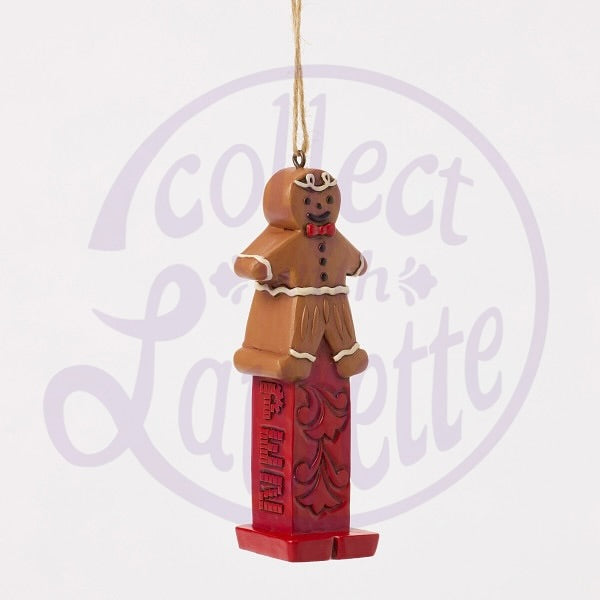 Jim Shore Heartwood Creek PEZ - Gingerbread Man Hanging Ornament