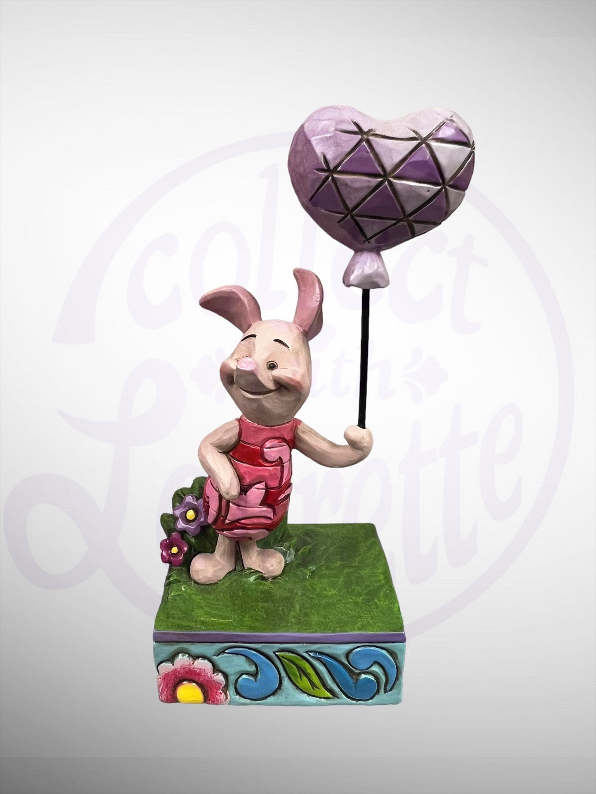 Jim Shore Disney Traditions - Heart On A String Piglet Figurine (No Box)