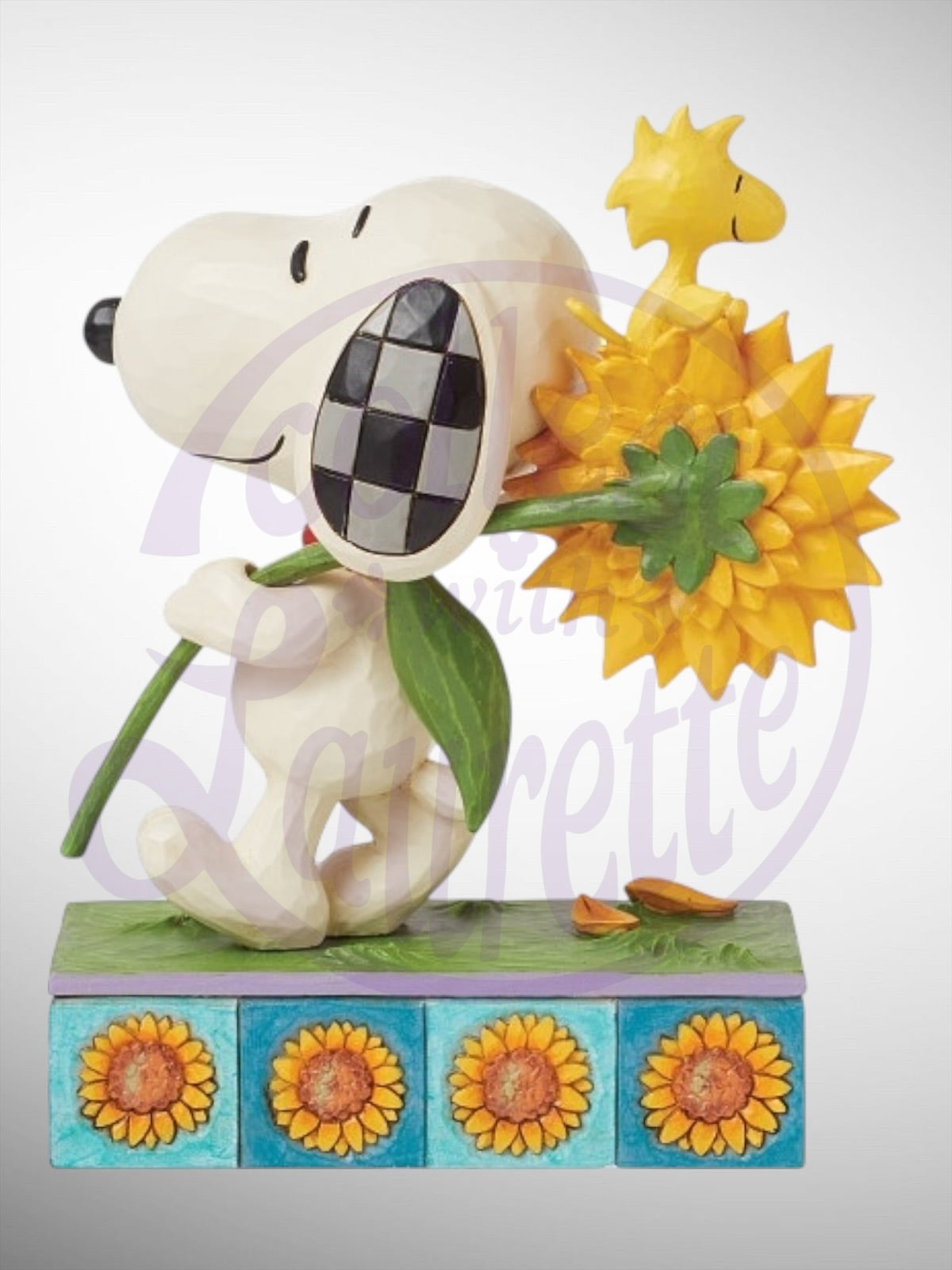 Jim Shore Peanuts - Sunsational Friendship Snoopy Woodstock Figurine