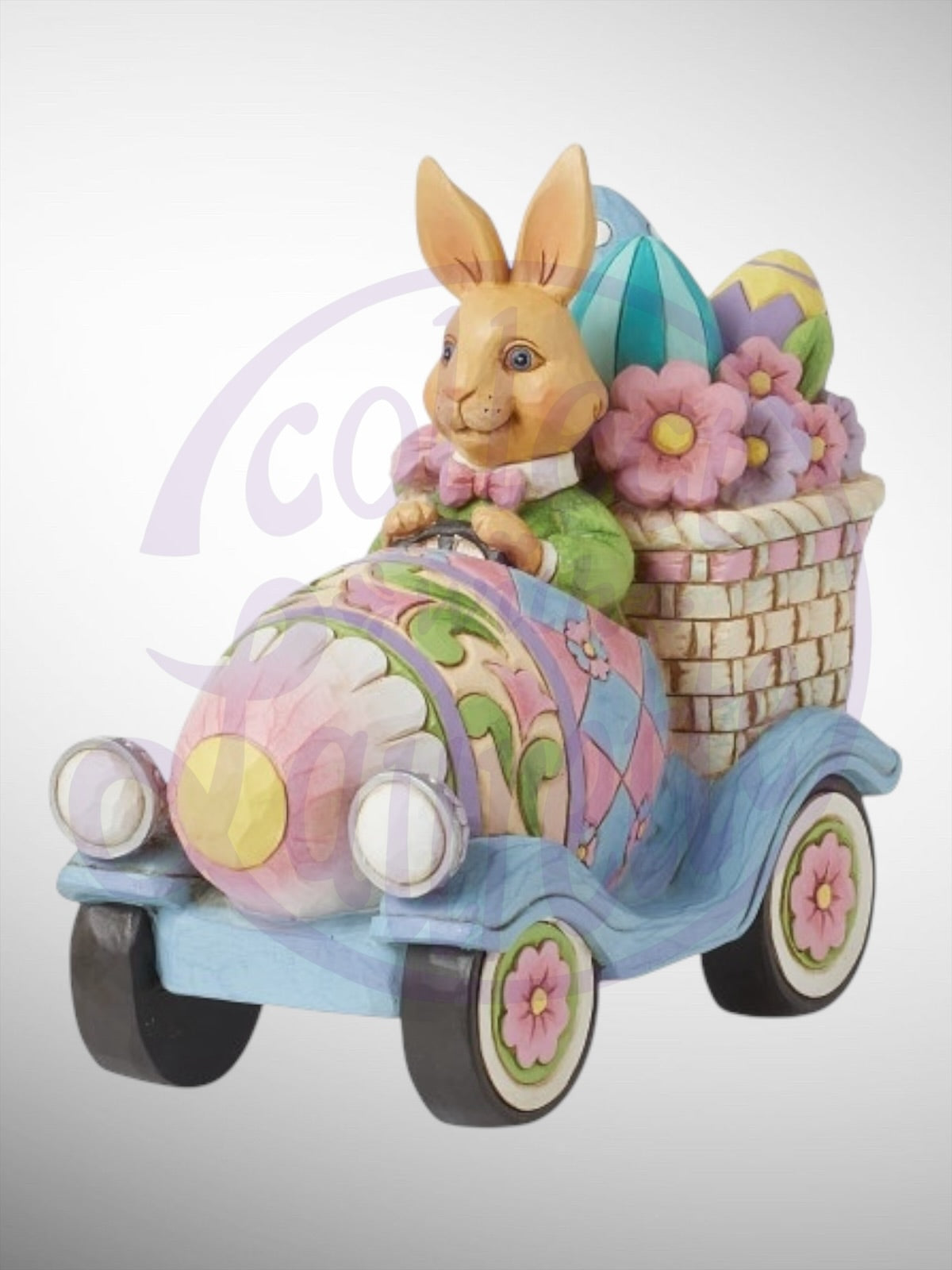 Jim Shore Heartwood Creek - Egg-citing Ride Easter Parade Figurine