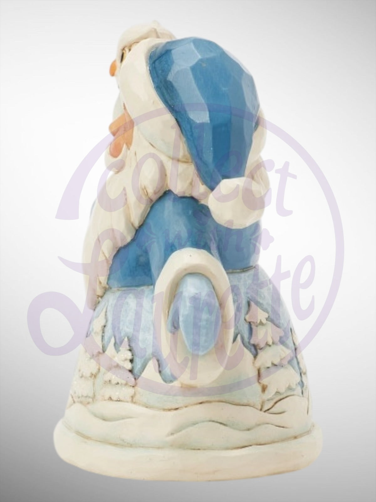 Jim Shore Heartwood Creek - Mini Blue Santa With Owl Christmas Figurine - PREORDER