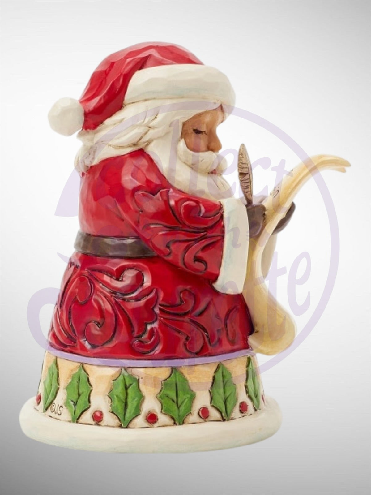 Jim Shore Heartwood Creek - Mini Santa With List Christmas Figurine