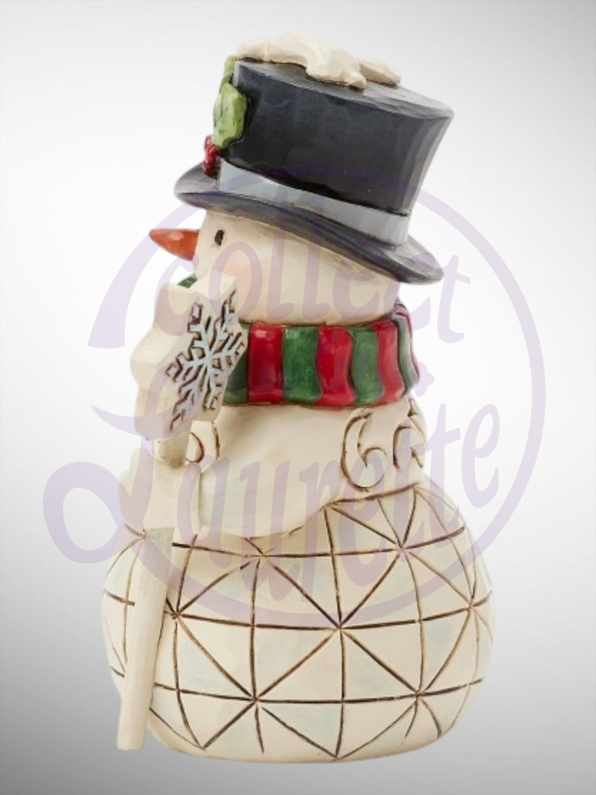 Jim Shore Heartwood Creek - Mini Snowman Snowflake Staff Figurine