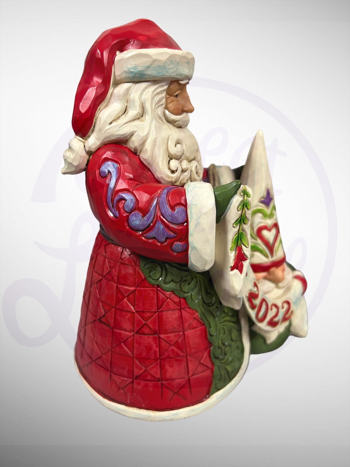 Jim Shore Heartwood Creek - Gnome Together For Christmas Santa Claus and Gnome 2022 Figurine