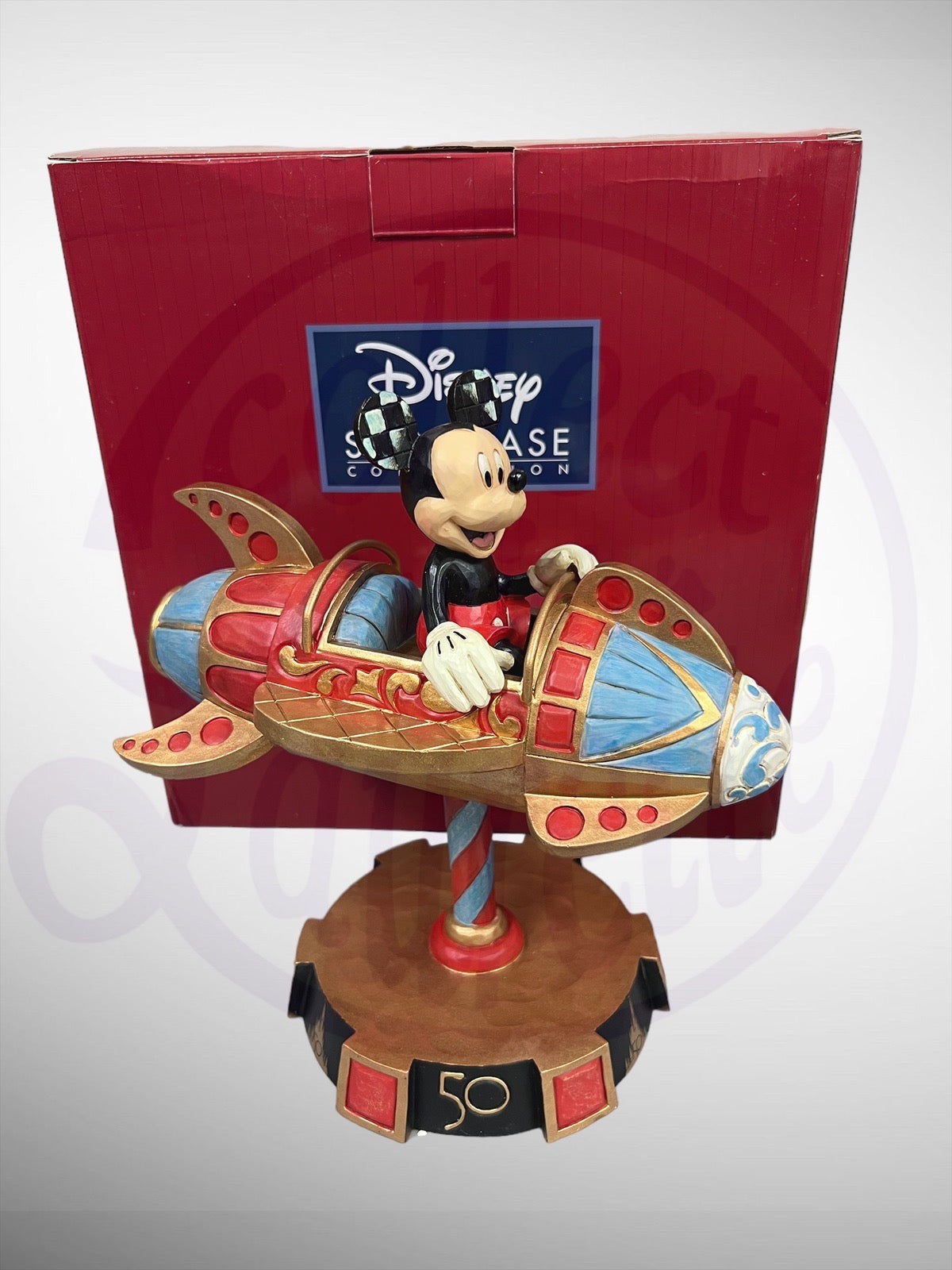 Disney Parks 50th Anniversary Jim Shore Mickey Astro Orbiter Figurine on sale