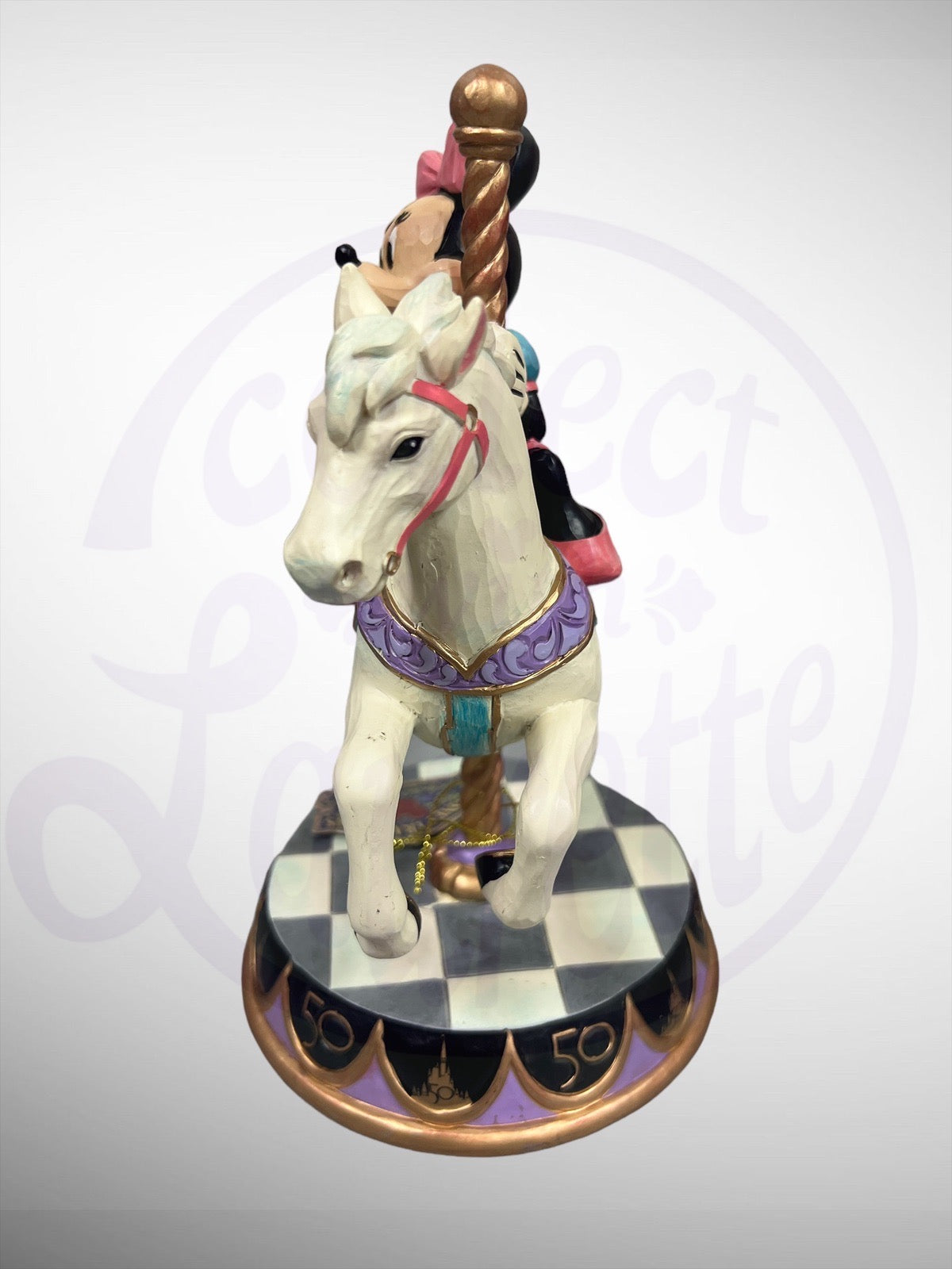 Jim Shore Disney Traditions - Minnie Prince Charming Carousel 50th Anniversary Figurine