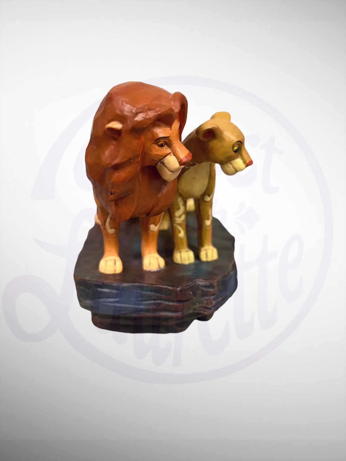 Jim Shore Disney Traditions - Love At Pride Rock Lion King Simba Nala Figurine (No Box)